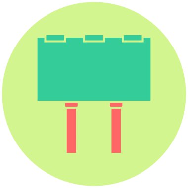 Tahta. Web simgesi basit illüstrasyon