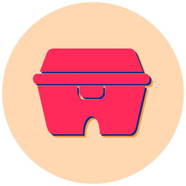 Kova. Web simgesi basit illüstrasyon