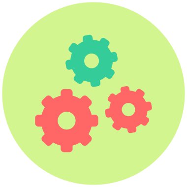 Çarkçı Çarkı. Web simgesi basit illüstrasyon