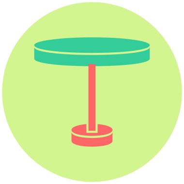 Masa lambası simgesi. vektör çizim