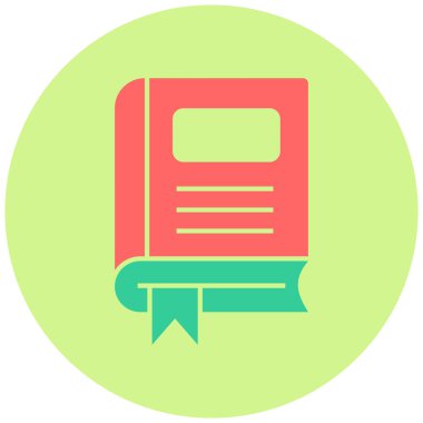 Kitap. Web simgesi basit illüstrasyon