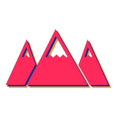 Bir piramit kümesinin vektör çizimi