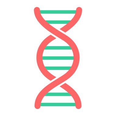 DNA molekülü vektör resimleme tasarımı