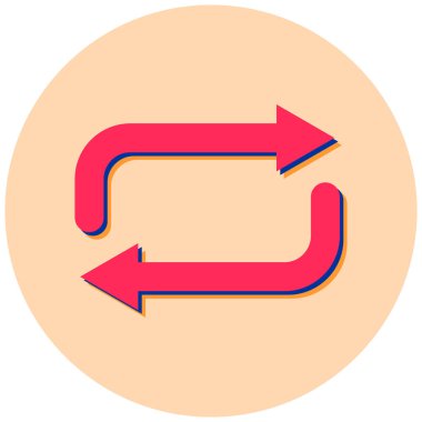 Ok. Web simgesi basit illüstrasyon