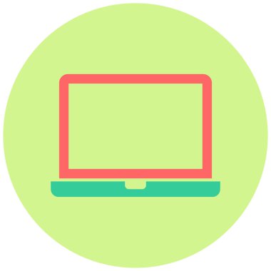 Bilgisayar. Web simgesi basit illüstrasyon