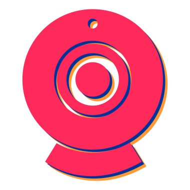 Webcam kutsal kişilerin resmi. Vektör çizim