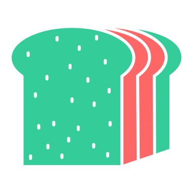 ekmek ikonu vektör illüstrasyonu