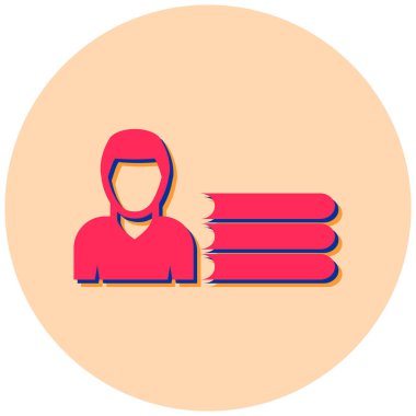 Bir insanın düz tasarımının vektör çizimi