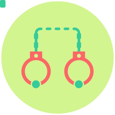 Kelepçe modern simgesinin vektör çizimi 