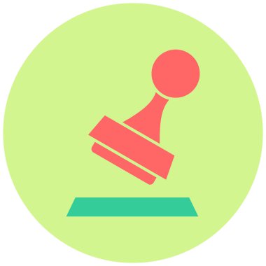 pul simgesi. Basit resimleme