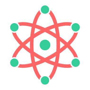 atom. Web simgesi basit tasarım