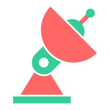 Uydu. Web simgesi basit illüstrasyon