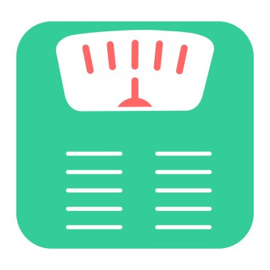 Ölçek simgesi vektör illüstrasyonu