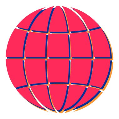 Dünya ikonu. vektör illüstrasyonu