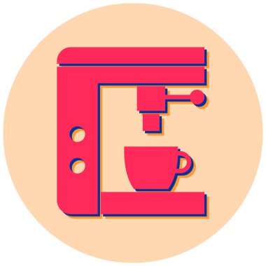 Kahve makinesi. Web simgesi