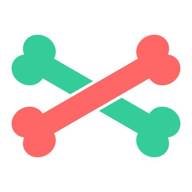 Kemikler simge vektör çizim