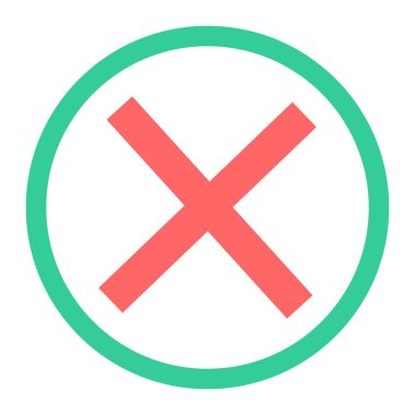 İptal et. Web simgesi basit tasarım