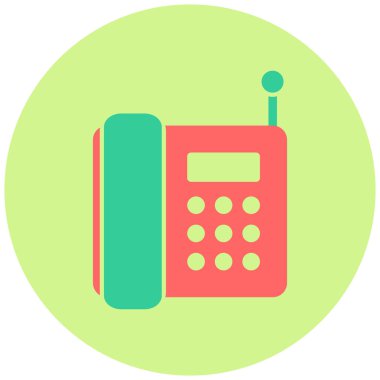 - Telefon. Web simgesi basit illüstrasyon