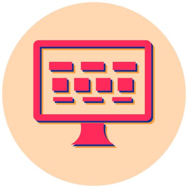 İnternetten alışveriş. Basit resimleme