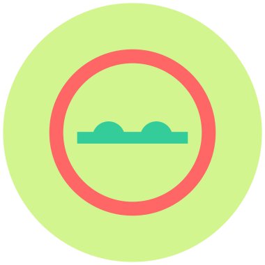 Yol tabelası. Web simgesi basit illüstrasyon