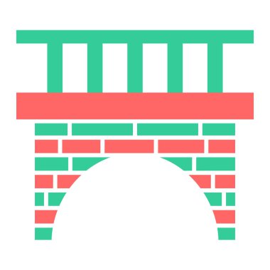 Köprü. Web simgesi basit illüstrasyon 