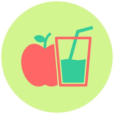 Elma suyu. Basit tasarım