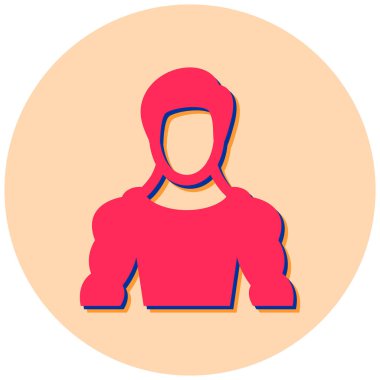 Kadın avatar. Web simgesi