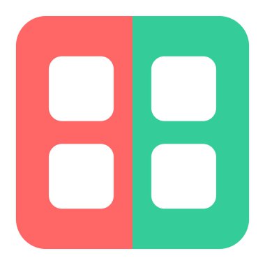 kare simge vektör illüstrasyonu