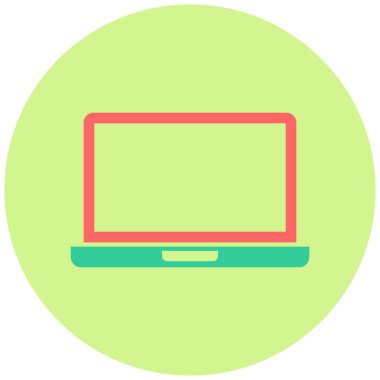 Bilgisayar. Web simgesi basit illüstrasyon