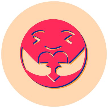 Kalp. Web simgesi basit illüstrasyon