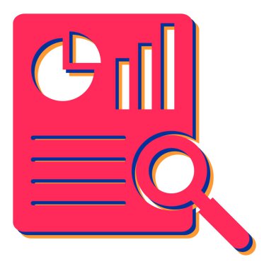 iş ve finans düz vektör simgesi.