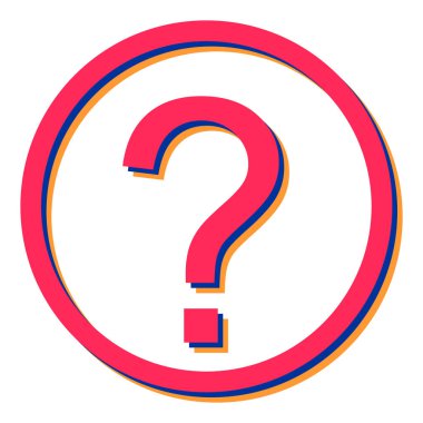 Soru işareti vektör illüstrasyonu