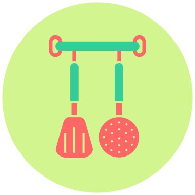 Mutfak aletleri. Basit resimleme