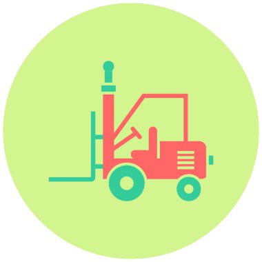 forklift. Web simgesi basit illüstrasyon