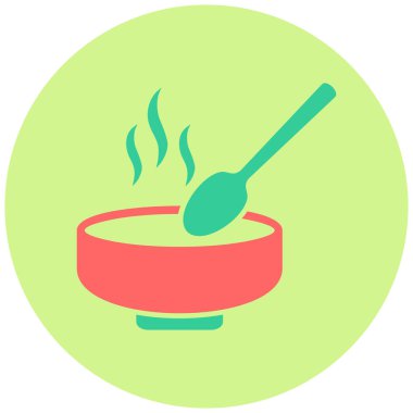 Çorba. Web simgesi basit illüstrasyon