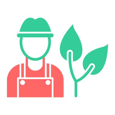 Bitki ve bitki vektör illüstrasyon tasarımı ile bahçıvan