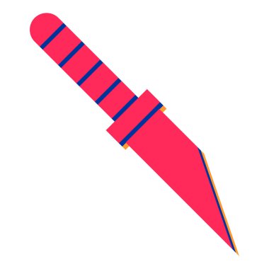 kılıç simgesi, basit tasarım vektör çizimi