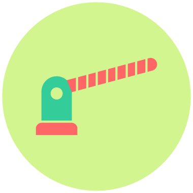 Bariyer Simgesi, vektör illüstrasyonu