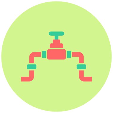 Boru simgesi. vektör illüstrasyonu