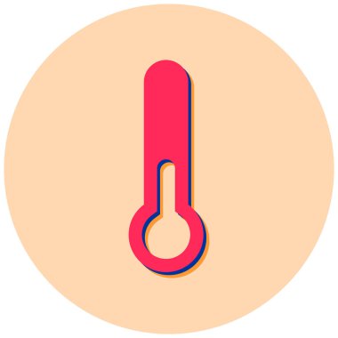 Termometre. Web simgesi basit tasarım