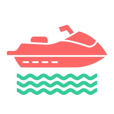 Yolcu gemisi simgesi. Beyaz arkaplanda izole edilmiş web tasarımı için yat teknesi vektör simgelerinin basit çizimi