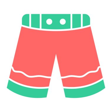 Şort. Web simgesi basit illüstrasyon