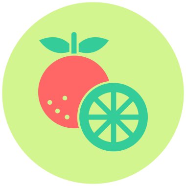 Turuncu vektör simgesi modern basit tasarım