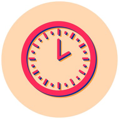 Saat. Web simgesi basit illüstrasyon