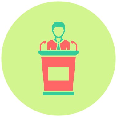 Lider. Web simgesi basit illüstrasyon