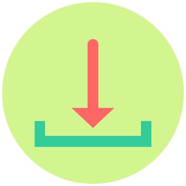 İndir. Web simgesi basit illüstrasyon 