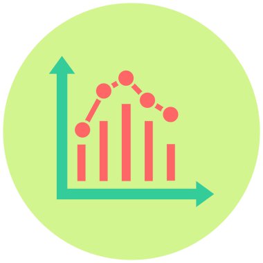 İstatistikler. Web simgesi basit illüstrasyon