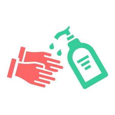 El yıkama ikonu vektörü. İnce çizgi işareti. izole edilmiş sınır sembolü çizimi