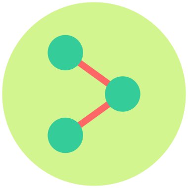 Paylaş. Web simgesi basit illüstrasyon