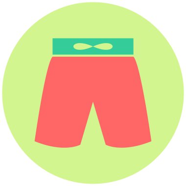 Şort. Web simgesi basit illüstrasyon